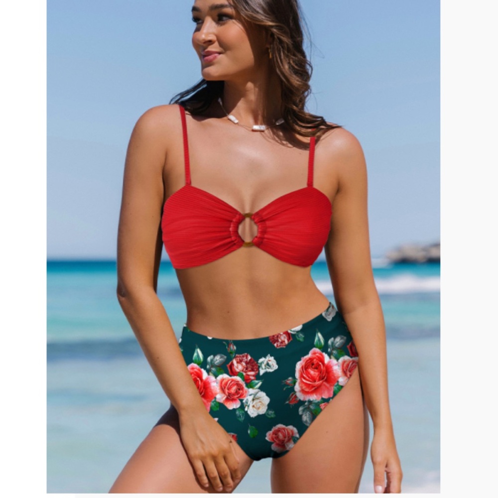 NWT PopVil high rise bikini size medium